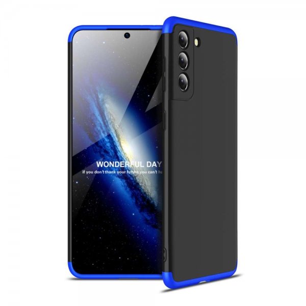 Samsung Galaxy S21 Kuori Kolmiosainen Sininen Musta