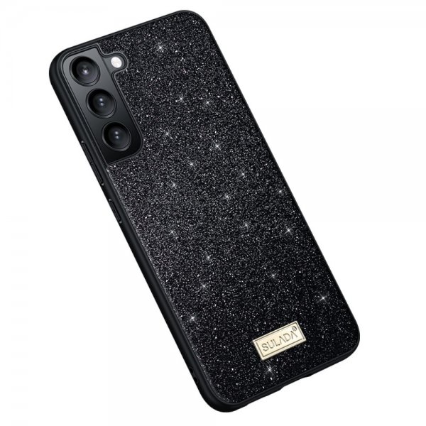 Samsung Galaxy S22 Plus Kuori Glitter Musta