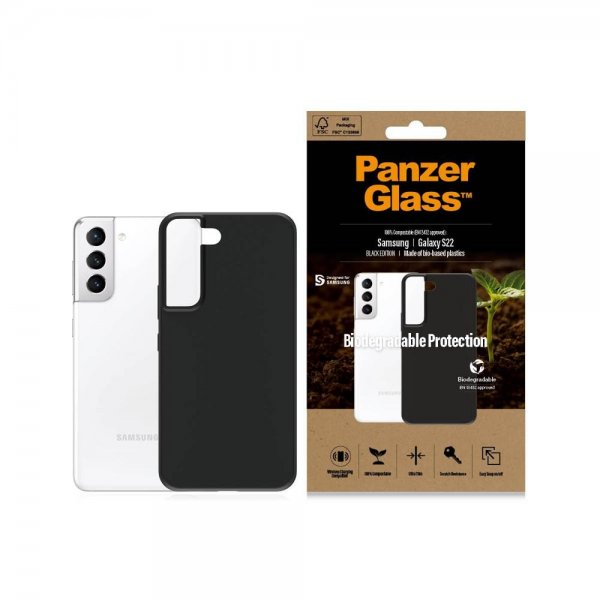 Samsung Galaxy S22 Kuori Biodegradable Case Musta