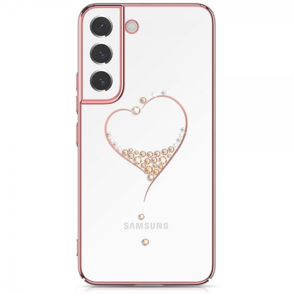 Samsung Galaxy S22 Kuori Sydänkuvio Ruusukulta