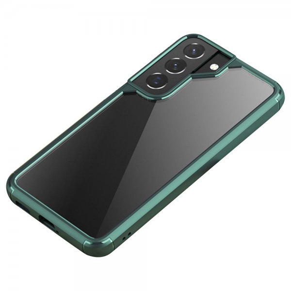 Samsung Galaxy S22 Kuori Läpinäkyvä takaosa Iskunkestävä Vihreä