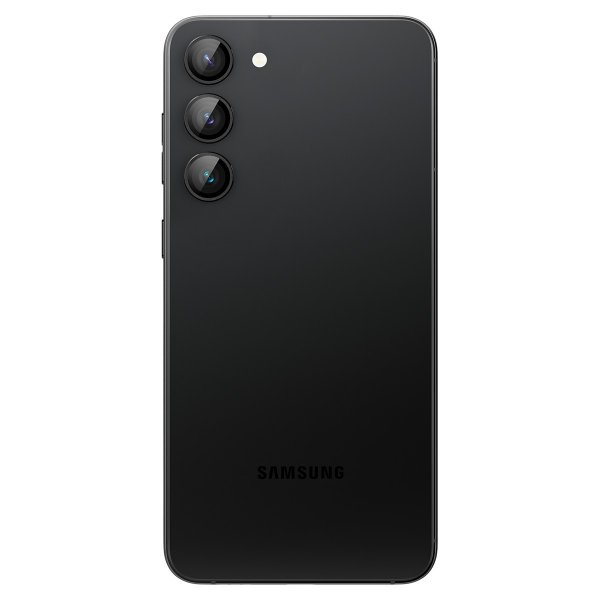 Samsung Galaxy S23/S23 Plus/S24 Kameran suoja GLAS.tR EZ Fit Optik Pro 2-pack Musta