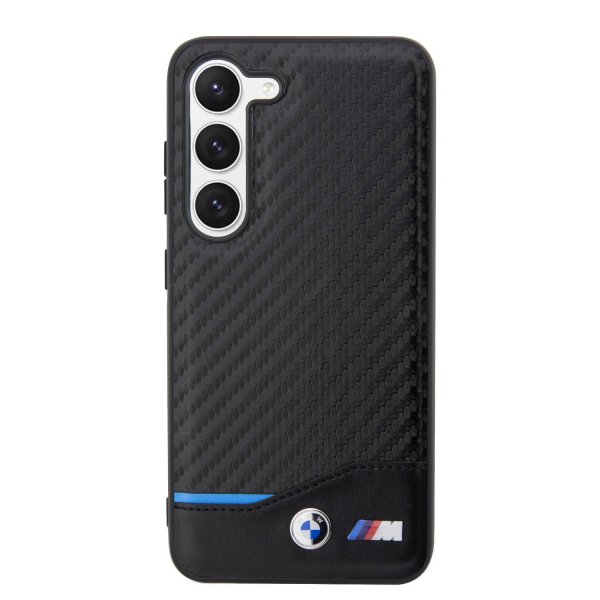 Samsung Galaxy S23 Plus Kuori Carbon & Stripe Musta