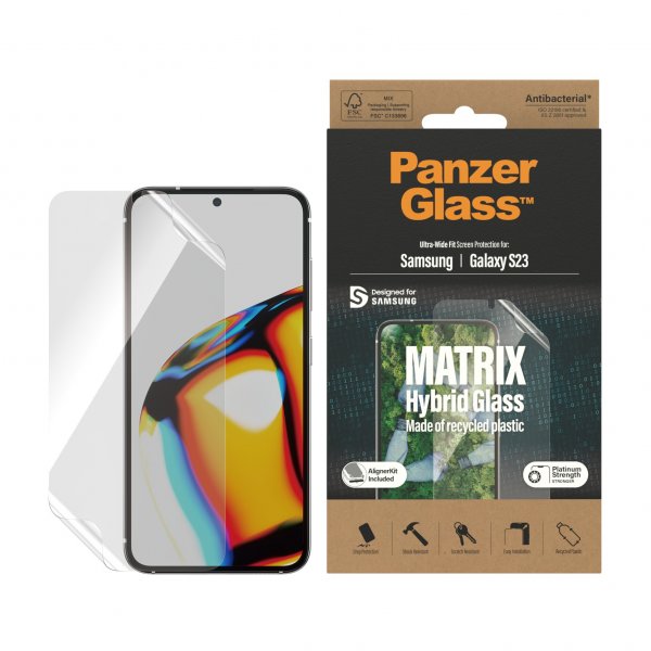 Samsung Galaxy S23 Skärmskydd Matrix Hybrid Glass EasyAligner