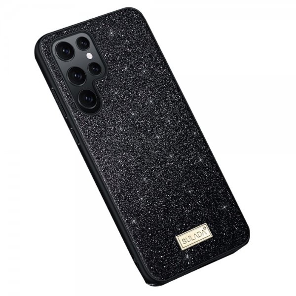 Samsung Galaxy S23 Ultra Kuori Glitter Musta