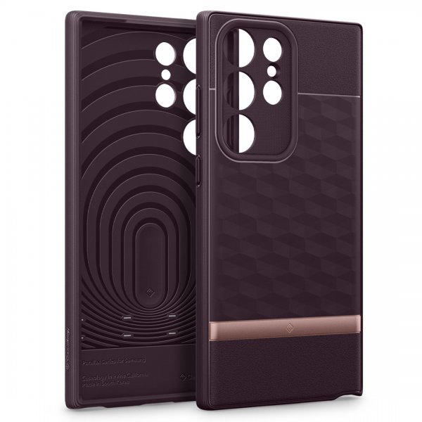 Samsung Galaxy S23 Ultra Kuori Parallax Burgundy