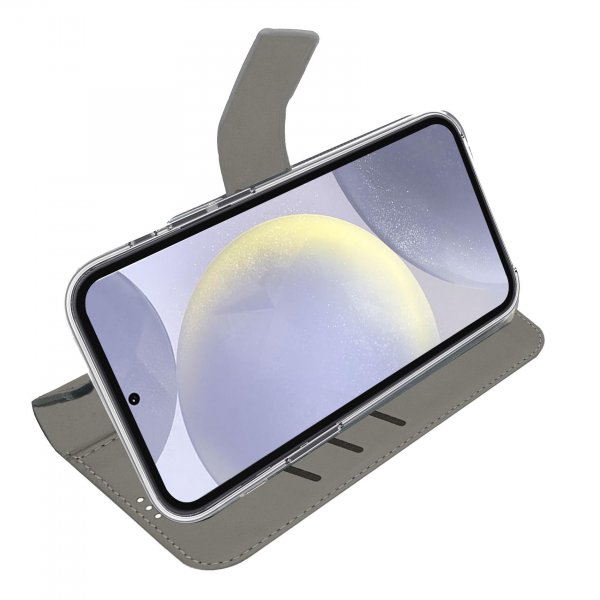 Samsung Galaxy S24 Plus Kotelo Wally Wallet Case Musta