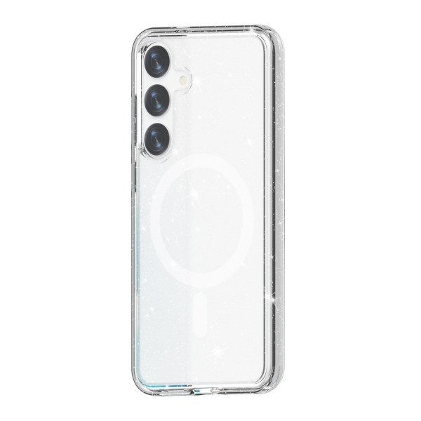 Samsung Galaxy S24 Plus Kuori Glitter MagSafe Läpinäkyvä