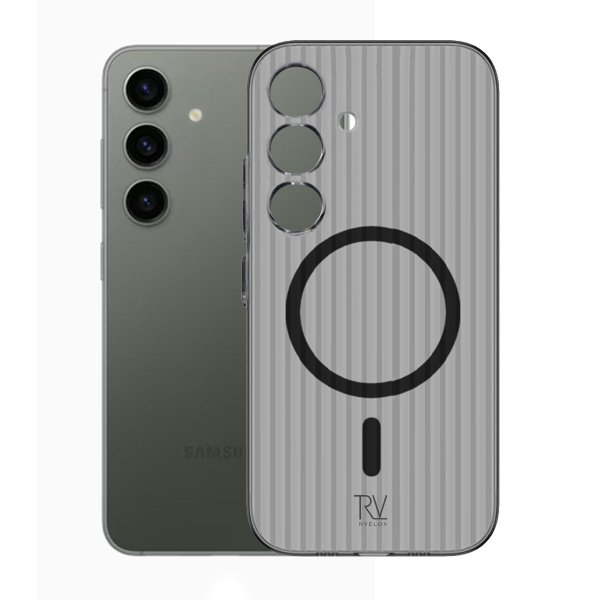 Samsung Galaxy S24 Plus Kuori Aaltolevy MagSafe Harmaa