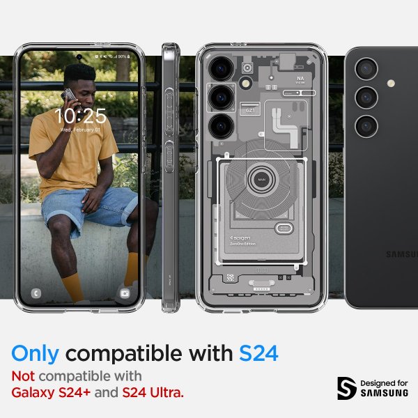 Samsung Galaxy S24 Kuori Ultra Hybrid Zero One White