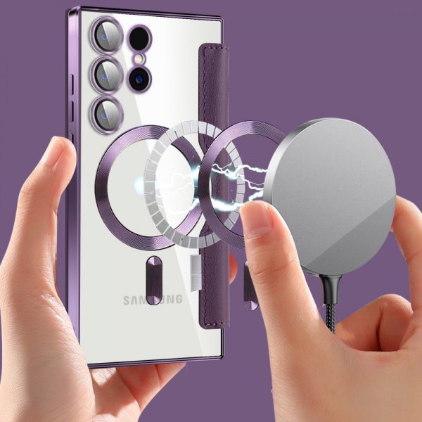 Samsung Galaxy S24 Ultra Kotelo MagSafe Vaaleanpunainen