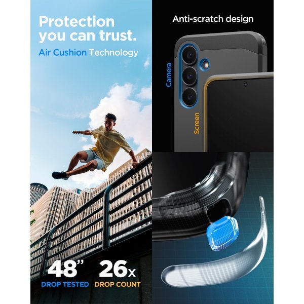 Samsung Galaxy S25 FE Kuori Tough Armor MagFit Musta
