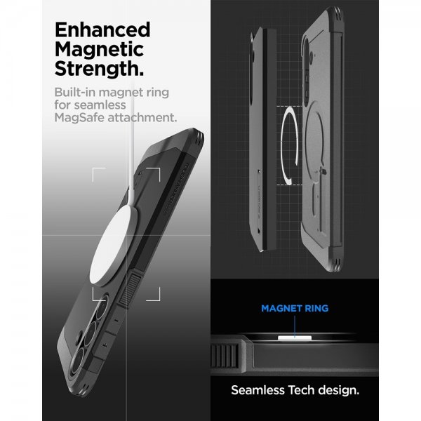 Samsung Galaxy S25 FE Kuori Tough Armor MagFit Musta