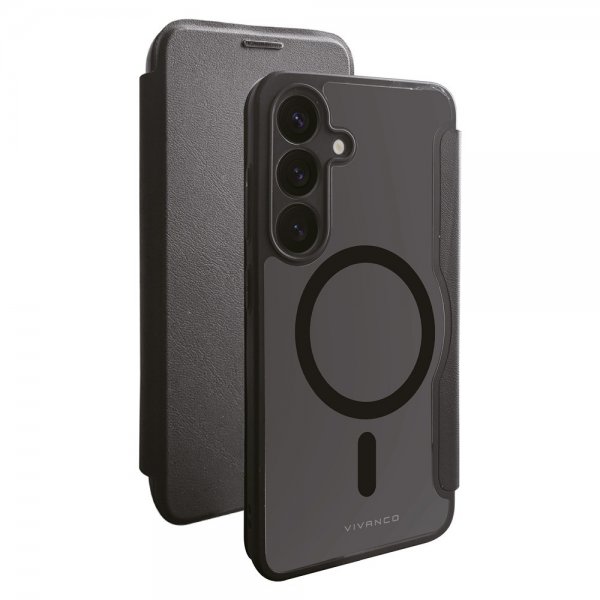 Samsung Galaxy S25 Kotelo Mag Wallet Musta