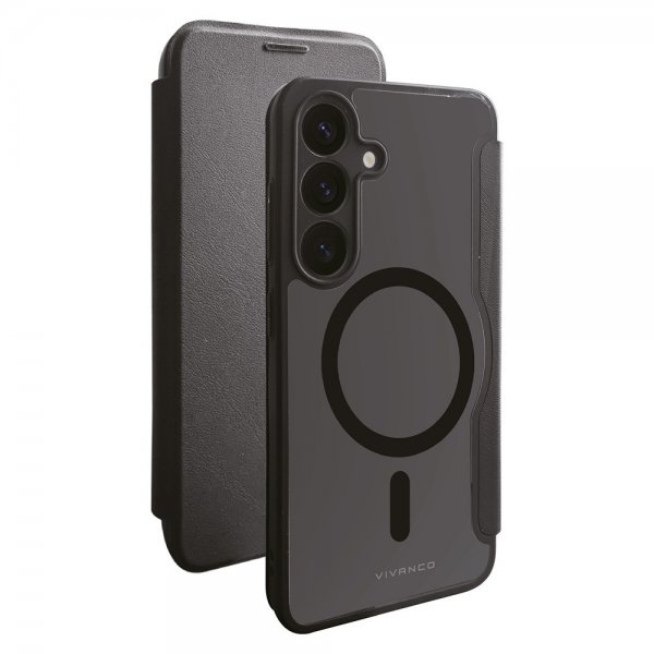 Samsung Galaxy S25 Plus Kotelo Mag Wallet Musta