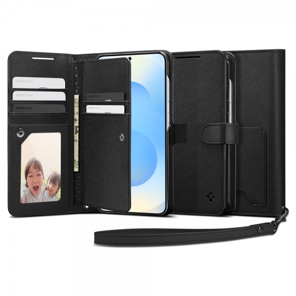 Samsung Galaxy S25 Plus Kotelo Wallet S Musta