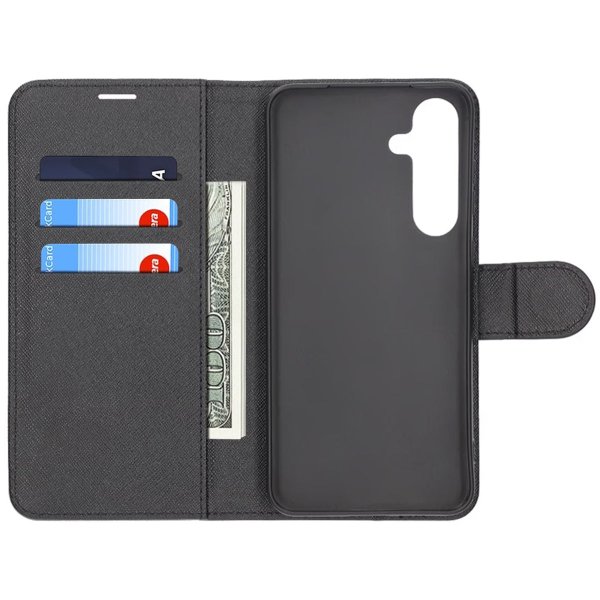 Samsung Galaxy S25 Plus Kotelo 3 Korttitaskulla Musta