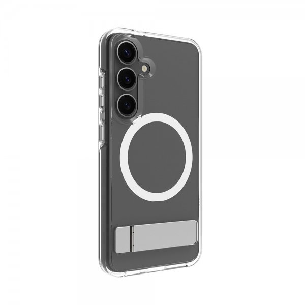 Samsung Galaxy S25 Kuori Iceland Pro Qi2 Kickstand Läpinäkyvä