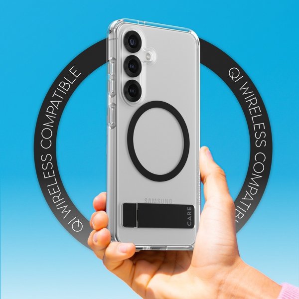 Samsung Galaxy S25 Kuori Kickstand MagSafe Musta