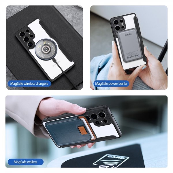 Samsung Galaxy S25 Ultra Kotelo Skin X Pro Series MagSafe Musta