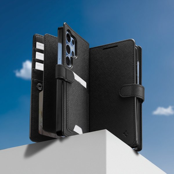 Samsung Galaxy S25 Ultra Kotelo Wallet S Musta