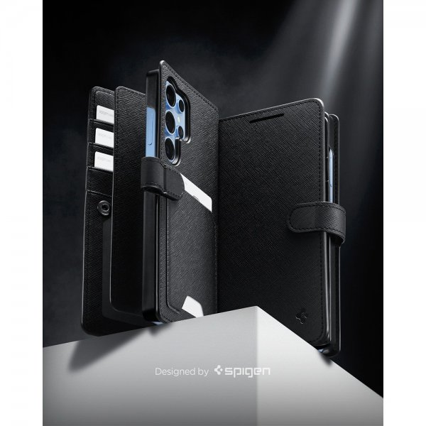 Samsung Galaxy S25 Ultra Kotelo Wallet S Musta