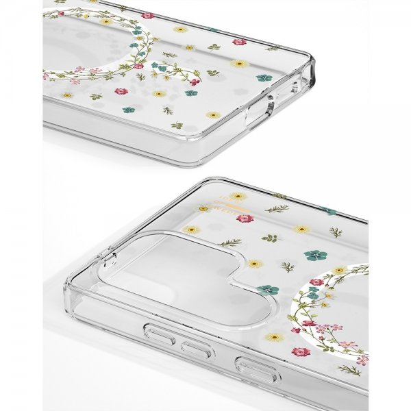 Samsung Galaxy S25 Ultra Kuori Clear Case MagSafe Petite Floral