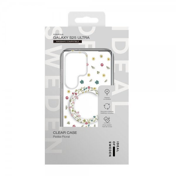 Samsung Galaxy S25 Ultra Kuori Clear Case MagSafe Petite Floral