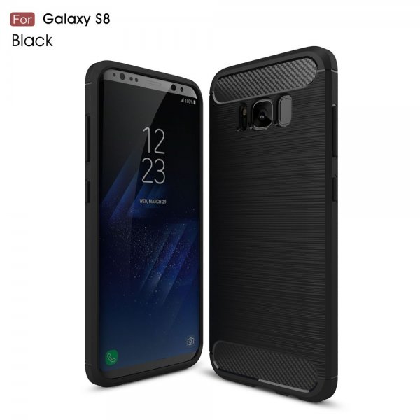Samsung Galaxy S8 Kuori Hiilikuiturakenne Musta
