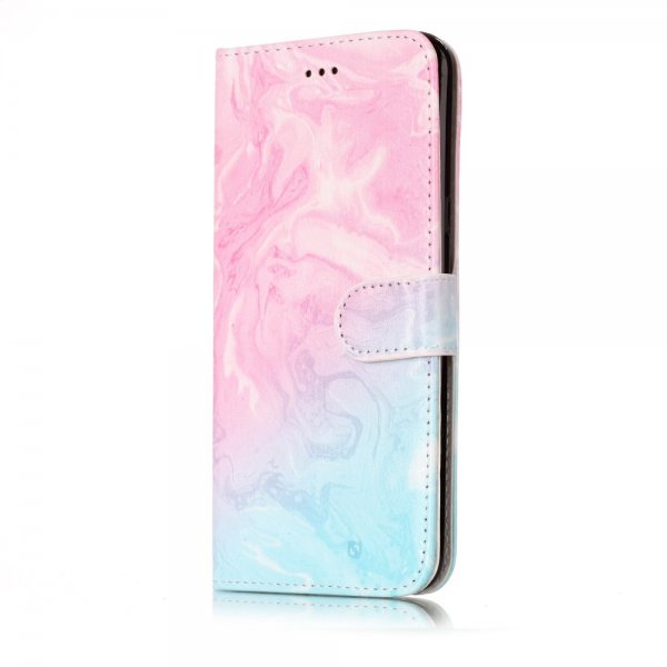 Samsung Galaxy S8 Kotelo Aihe Sininen ja Vaaleanpunainen Lava