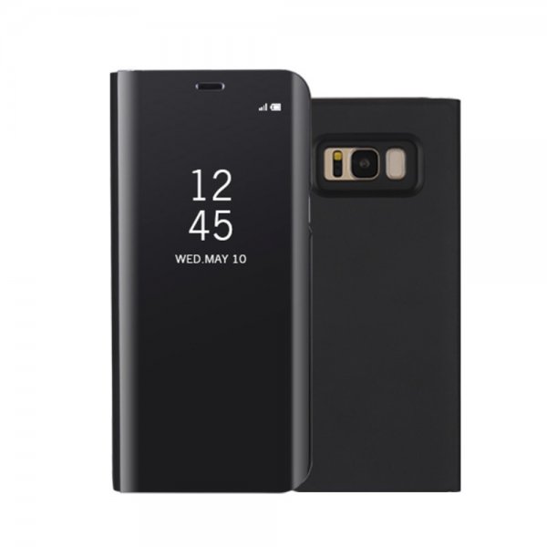 Samsung Galaxy S8 Plus Kotelo Caller-ID-toiminto Musta