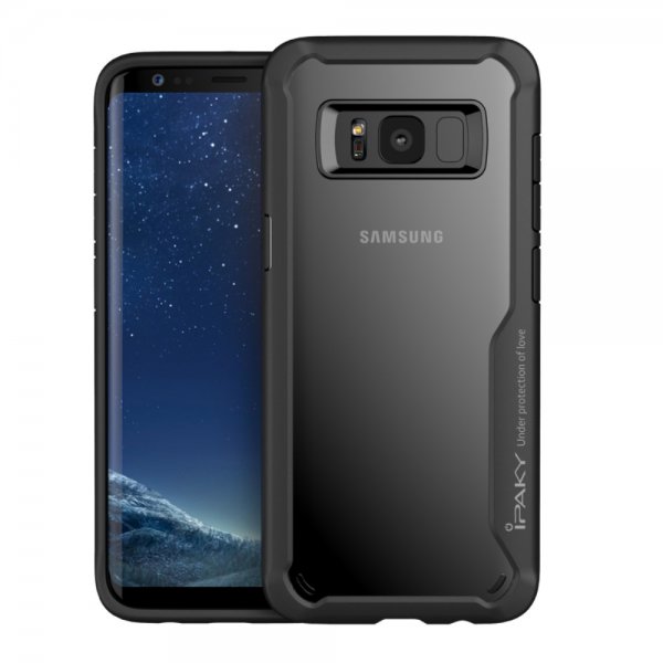 Samsung Galaxy S8 Iskunkestävät Suojakuori TPU-materiaali-materiaali Kovamuovi Musta