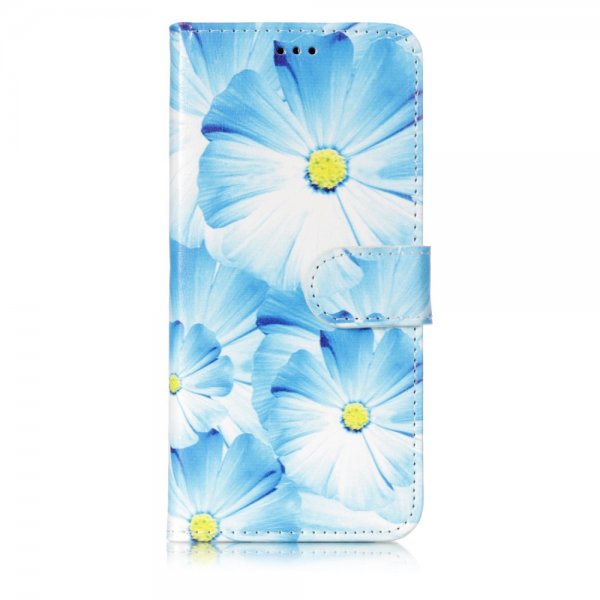 Samsung Galaxy S9 Kotelo Aihe Sininen Kukka