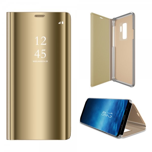 Samsung Galaxy S9 Plus Kotelo Caller-ID-toiminto Kulta