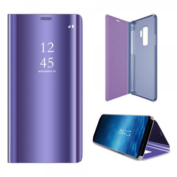 Samsung Galaxy S9 Plus Kotelo Caller-ID-toiminto Violetti