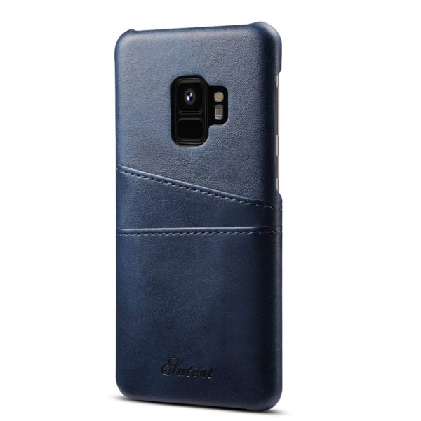 Samsung Galaxy S9 Kuori Korttitasku PU-nahka Sininen