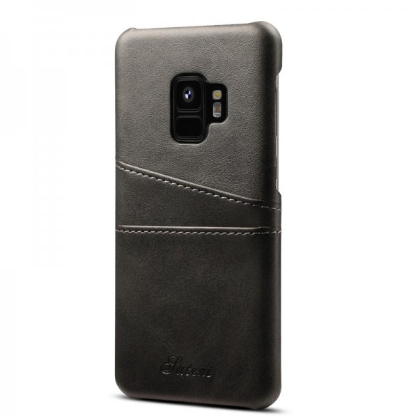 Samsung Galaxy S9 Kuori Korttitasku PU-nahka Musta