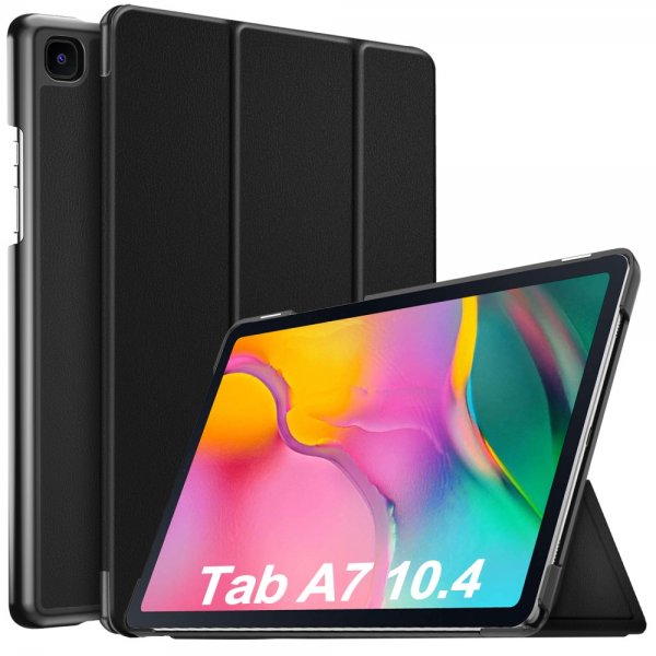 Samsung Galaxy Tab A7 10.4 T500 T505 Suojakotelo Taitettava Smart Musta