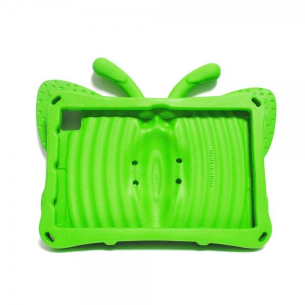 Samsung Galaxy Tab A7 Kuori Lapsille Perhonen Vihreä