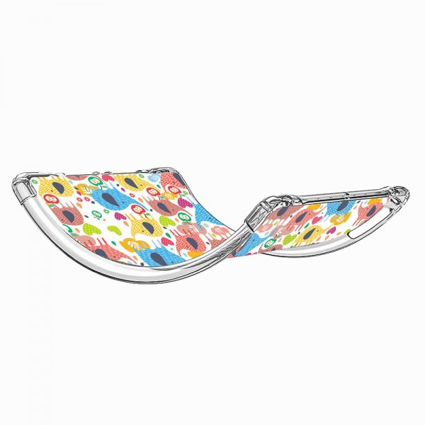 Samsung Galaxy Tab A7 Kuori Aihe Värikäs Norsuja