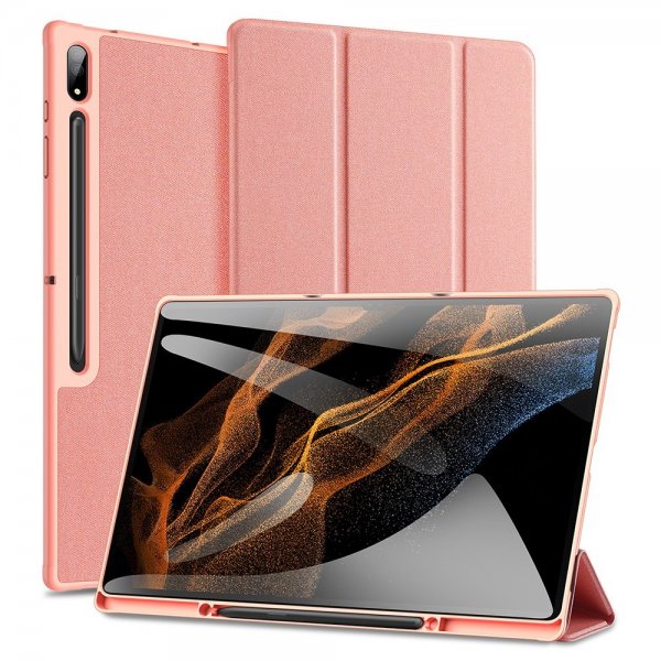 Samsung Galaxy Tab S8 Ultra Kotelo Domo Series Vaaleanpunainen