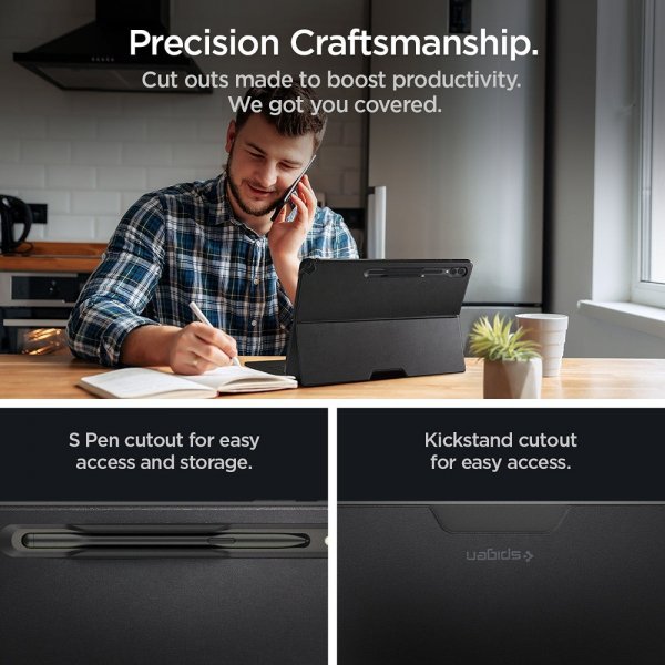 Samsung Galaxy Tab S8 Ultra/S9 Ultra/S10 Ultra Kuori Thin Fit Pro Musta