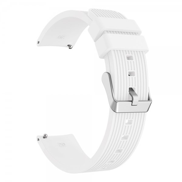 Samsung Galaxy Watch3 41mm Ranneke Pinstripe Valkoinen