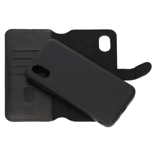 Samsung Galaxy XCover 7 Kotelo Detachable Wallet Case Musta