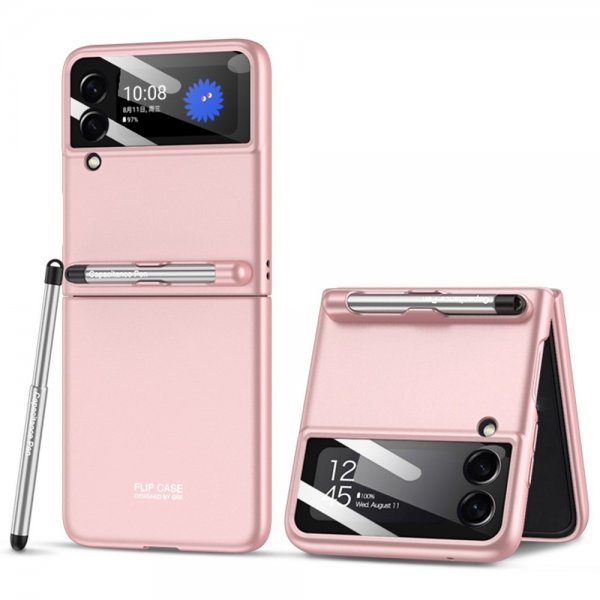 Samsung Galaxy Z Flip 3 Kuori Stylus Vaaleanpunainen