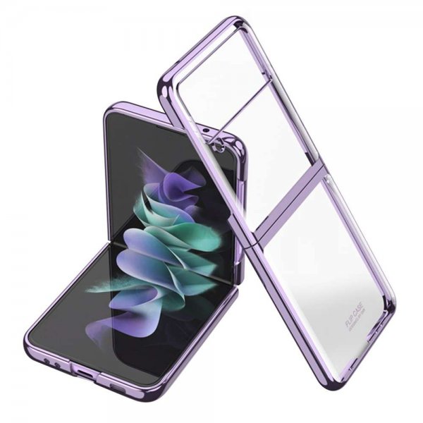 Samsung Galaxy Z Flip 3 Kuori Pinnoitettu reuna Violetti