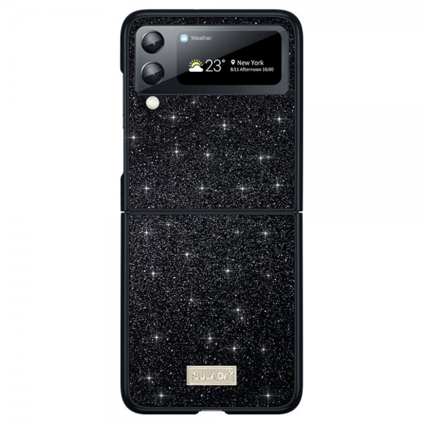 Samsung Galaxy Z Flip 4 Kuori Glitter Musta