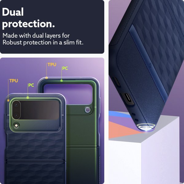 Samsung Galaxy Z Flip 4 Kuori Parallax Midnight Blue