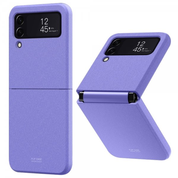 Samsung Galaxy Z Flip 4 Kuori Hiekkarakenne Violetti