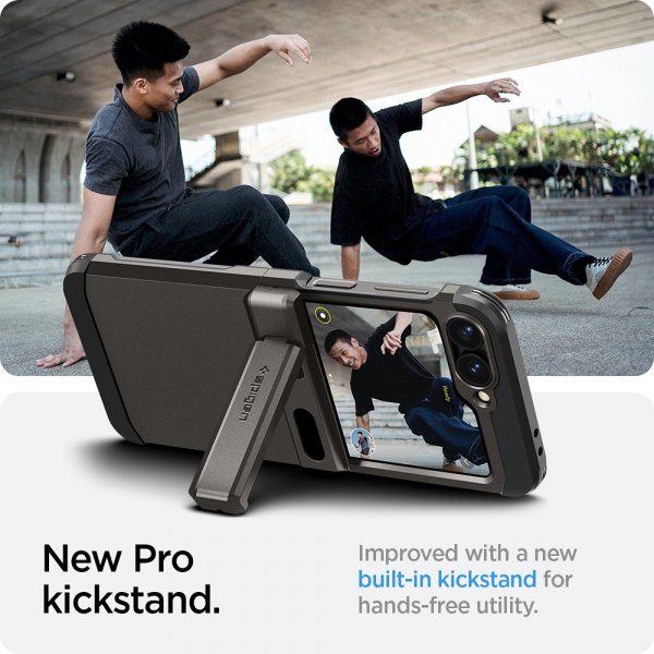 Samsung Galaxy Z Flip 6/Galaxy Z Flip 7 FE Kuori Tough Armor Pro Gunmetal